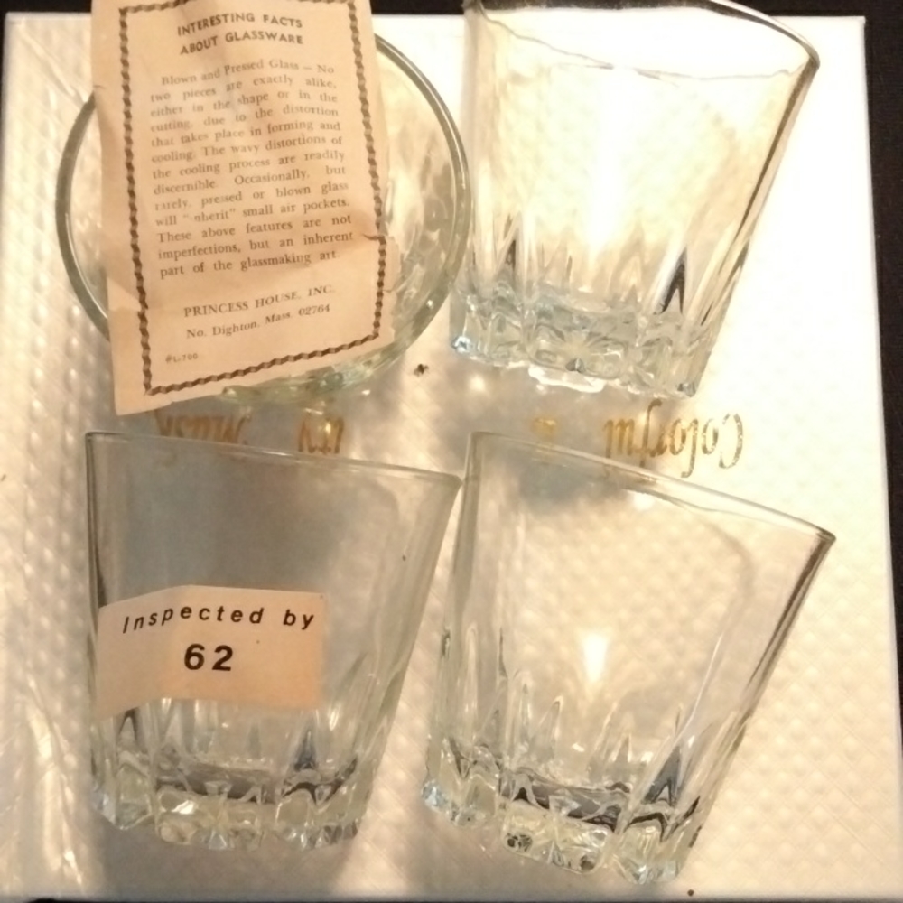 1980's Vintage Crystal Glassware/Old Fashioned